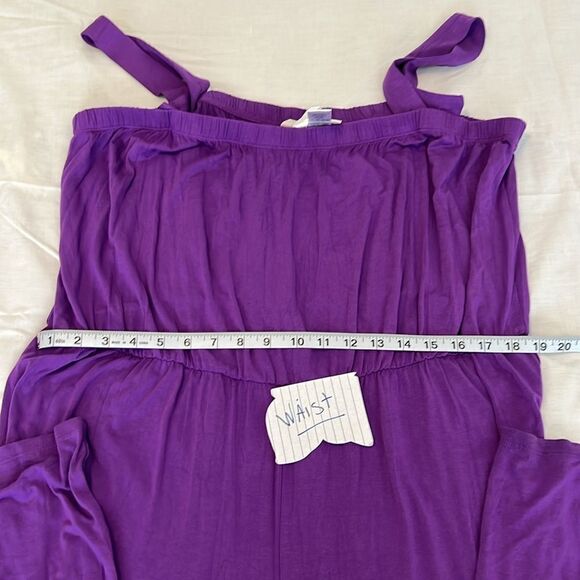 Anthony Originals szP2X purple adjustable button strap full length romper EUC - Picture 6 of 11